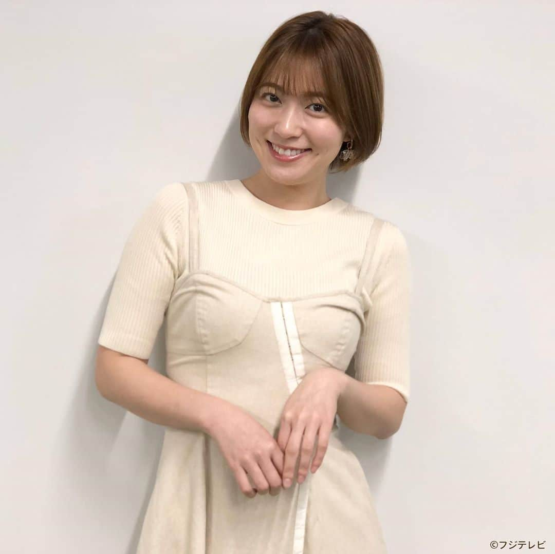 フジテレビ「めざましテレビ」さんのインスタグラム写真 - (フジテレビ「めざましテレビ」Instagram)「3月31日（火） ・ ファッション雑誌CanCamとコラボした お天気コーナー「きょう何着て行く？」 阿部華也子ちゃんの毎日のコーデを紹介♪ ・ 【きょうのコーデ】 ジャケット→#リランドチュール 1万5000円 ジャンパースカート→#SNIDEL 1万5000円 ニット→#LAGUNAMOON 1万1000円 靴→#ダイアナ 1万3500円 ピアス→#Lycka 1400円 ・ 【コーデのポイント】 コルセット風のデザインが目を引くジャンパースカートが主役👗 同じ色のニットをINしておしゃれ上級者に見えるワントーンスタイルを完成させました🍀 Gジャンをラフにはおればよりこなれた雰囲気に✨ ・ #めざましテレビ #きょう何着て行く？ #阿部華也子 #今日のコーデ#コーデ #CanCam #今日のファッション#ootd #きょう何着て行く？は月〜金朝6時22分ごろ放送！」3月31日 19時36分 - mezamashi.tv