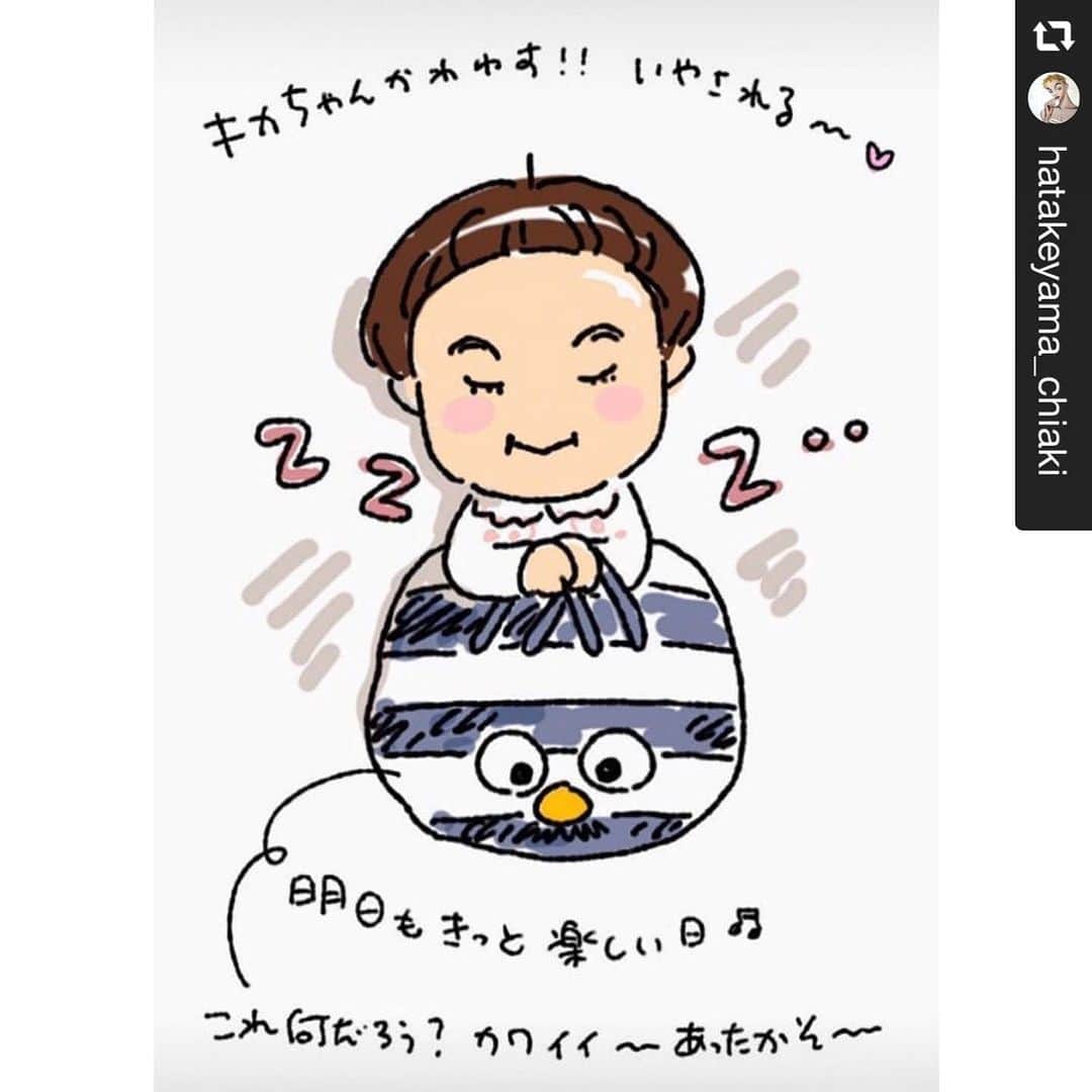 けらえいこのインスタグラム：「ファッションモデル畠山千明さん  @hatakeyama_chiaki の投稿のリポストです👇  あたしンちの作者の @keraeiko さんがキカを描いてくれました…！😭 あたしンちファンの私から始まり、キカも大ファンで毎日毎日観てます。(セリフも覚えてるオタクぶり) 小学生の時に大好きで読んでたあたしンちが、今一緒に娘と笑い合えるって本当に幸せだなぁって思います 老若男女、全ての世代が笑い合える漫画/アニメを長い間生み出し続けてくれる事に多大なる感謝です。 皆様この不安な時期に是非とも観て、優しい気持ちでおうち時間を過ごして下さいね。 (AmazonプライムにもNETFILIXにもあります❤️) コメント欄にあたしンちの大好きなシーンを共有しましょう☺️ ※2枚目の動画は映画あたしンちのエンディングを歌ってるキカです🤣 #あたしンち」