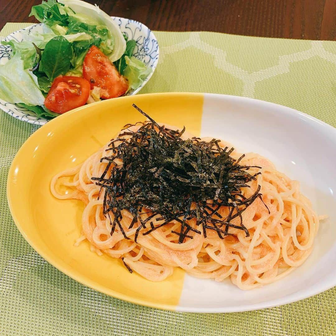 ぱにゃえのインスタグラム：「最近ずっとおうちごはん🍝 今日はこちら😋 #たらこスパ #おうちごはん  #ぱな飯」