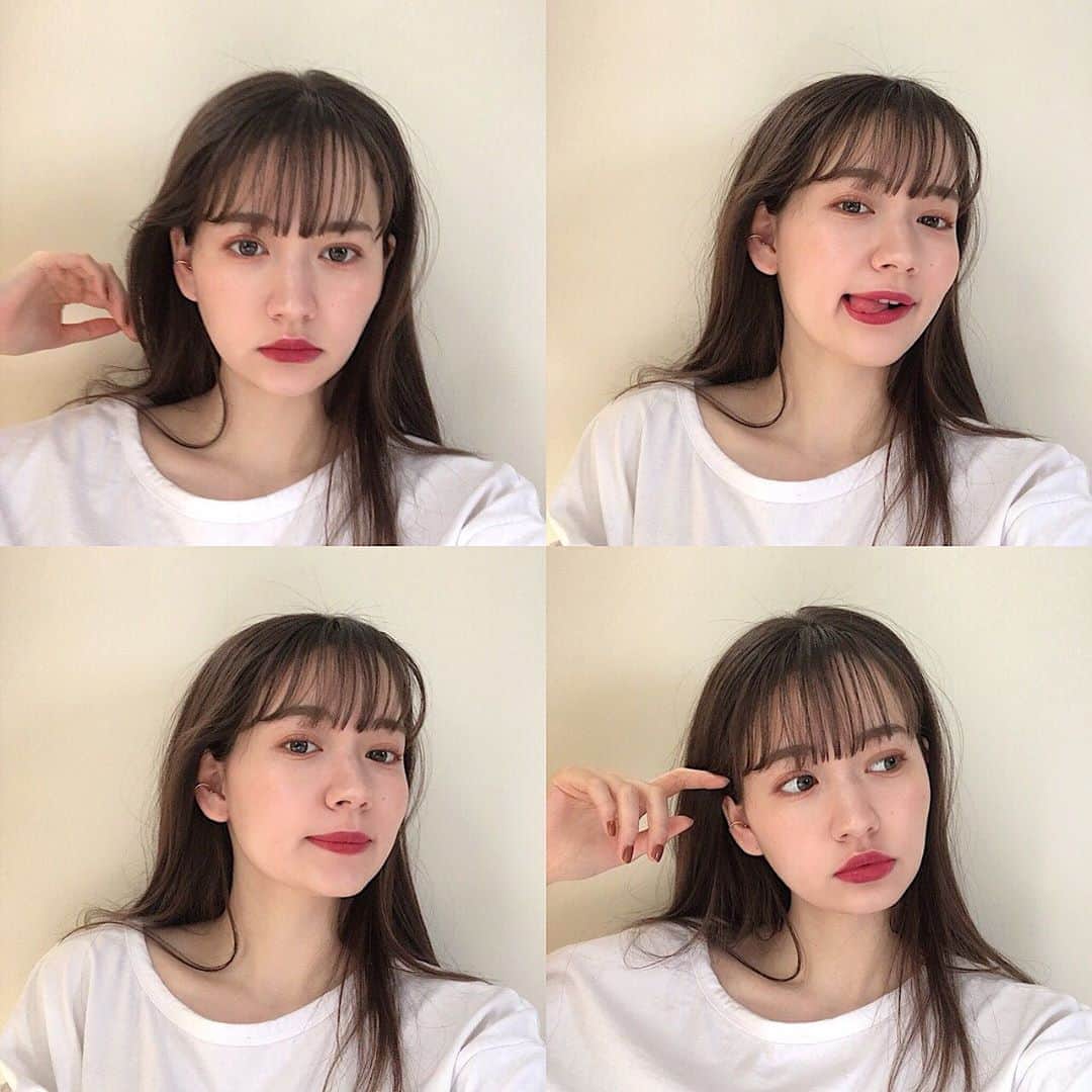 加藤愛里クリスティーナのインスタグラム：「3月31から発売したばっかりのOSAJIの春の新作コスメ☺︎ インスタ見ててで気になってたの😢 最近肌に優しい化粧品に買い揃えようかなーって思ってたんだけど、osajiは敏感肌の人でも使えるし、発色も質感も最高だった💑 この写真はハイライトとアイシャドウ使ってるんだけど、ハイライトは本当にツヤツヤなるの笑 最近毎日使ってる😀❤️ @osaji__ #OSAJI #オサジ #春コスメ #オサジニュアンスアイシャドウ  #オサジニュアンスリップスティック  #オサジニュアンススキンエフェクター #国産スキンケア#ナチュラルコスメ#敏感肌 #OSAJIpartner」
