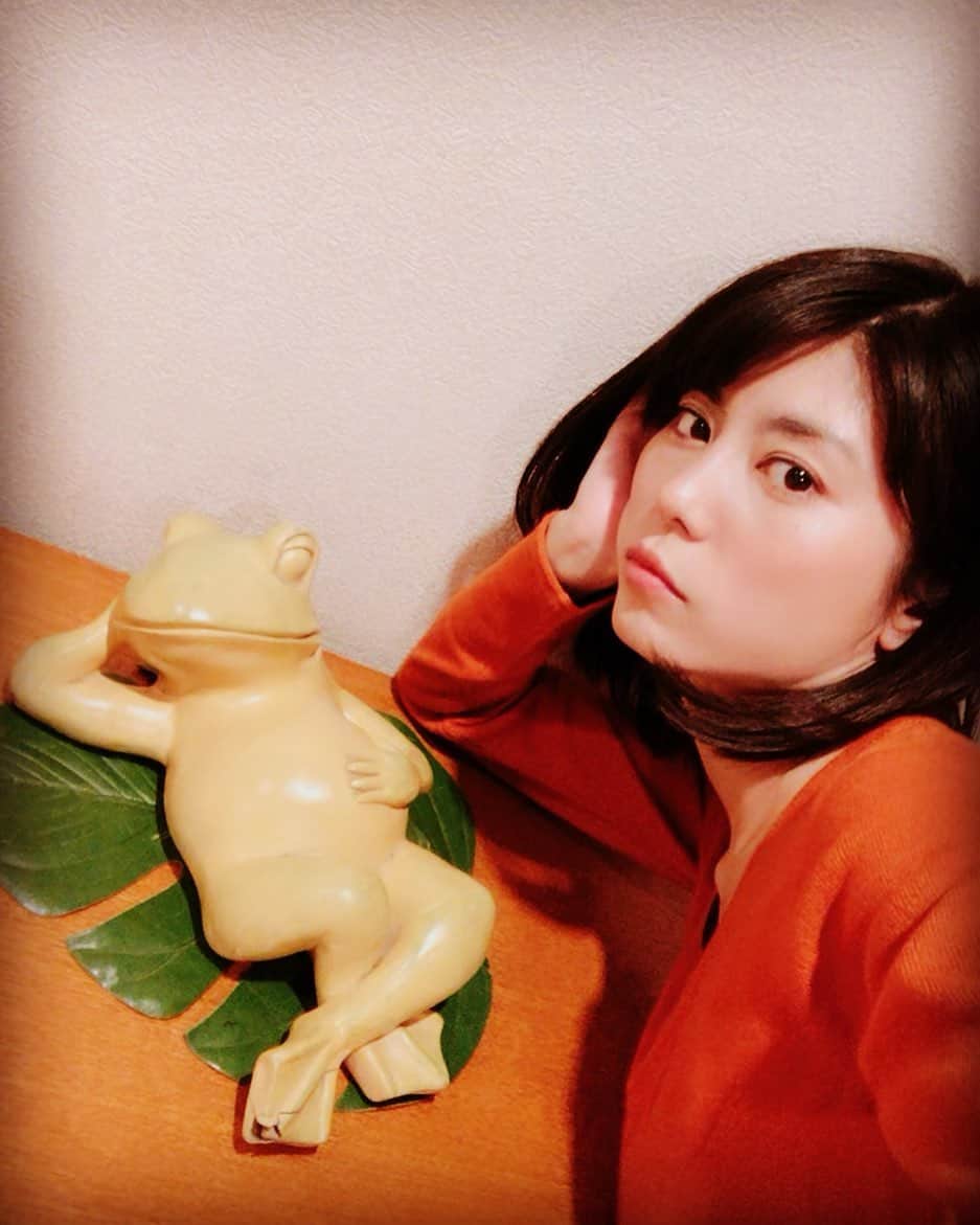 芳野友美さんのインスタグラム写真 - (芳野友美Instagram)「先日の撮影時、#ハウススタジオ にいたカエル様。 お隣失礼させていただきましたー♪ 今月2度目の#カエルネタ 。 なんか私#カエル好き ？！（笑）」3月31日 23時09分 - yumi_yoshino_1980