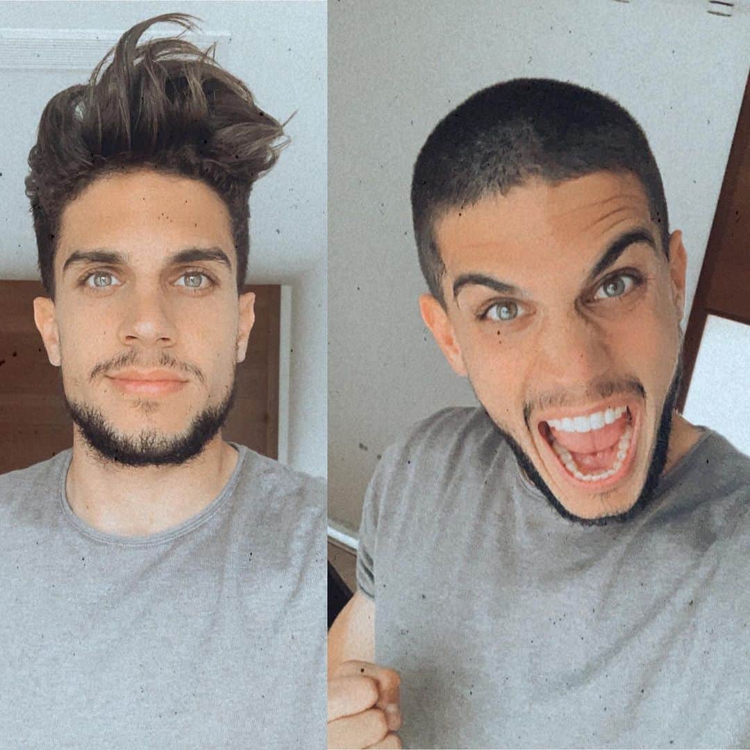 マルク・バルトラのインスタグラム：「Vamos!! 💇🏻‍♂️🎱🤟🏼#NewLook #GoodVibes」