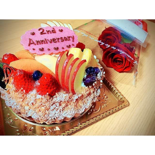 前田彩里のインスタグラム：「. Anniversary.🌹 2020/04/01.」