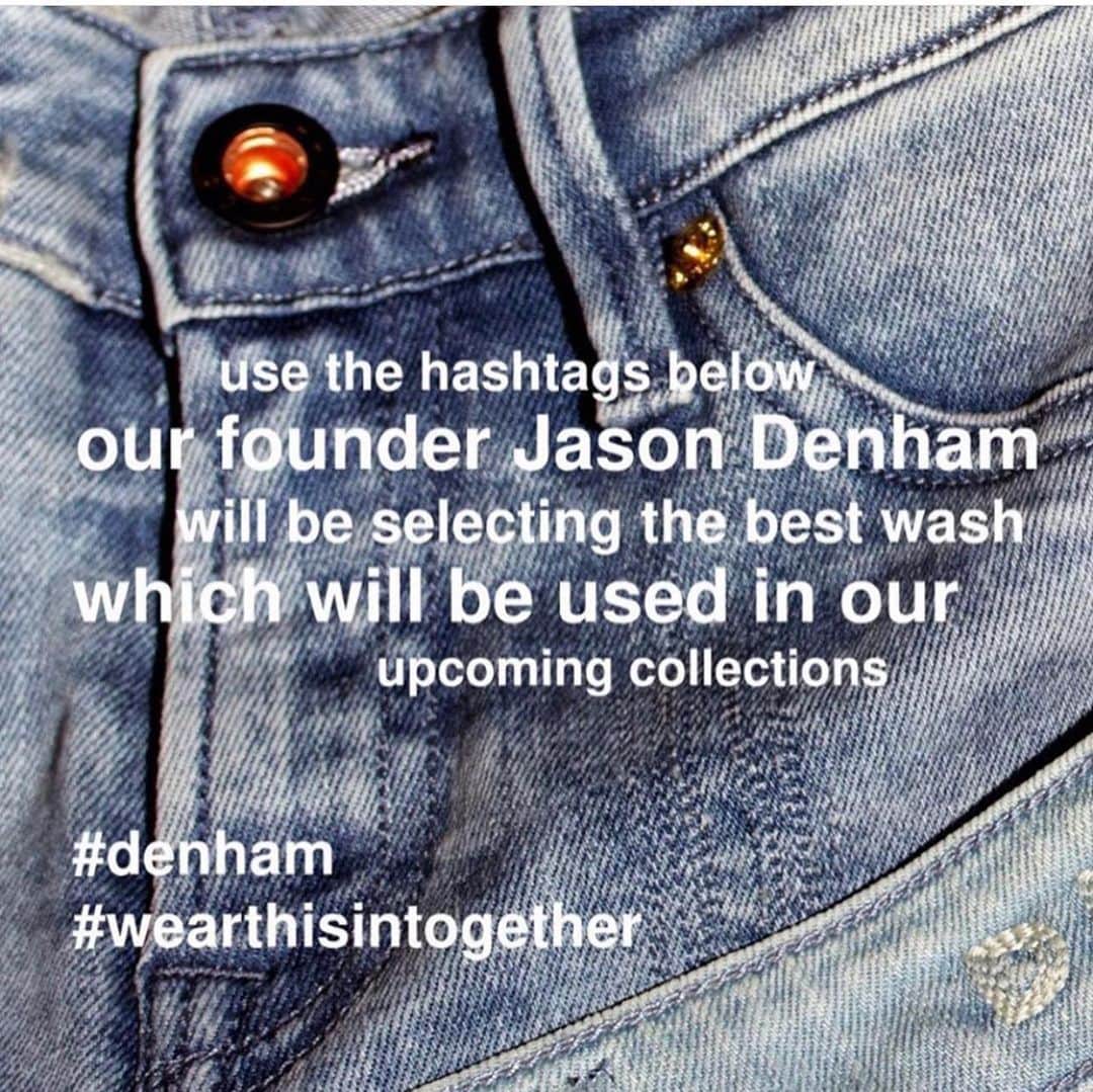 デンハムさんのインスタグラム写真 - (デンハムInstagram)「Hang up those video call...we’ve put a challenge to our DENHAM family. Swipe to see how to get involved...... #wearthisintogether #denham #jasondenham #denhamthejeanmaker #jeans #denim #selvedgedenim #selvedge #thetruthisinthedetails」4月15日 19時31分 - denhamthejeanmaker