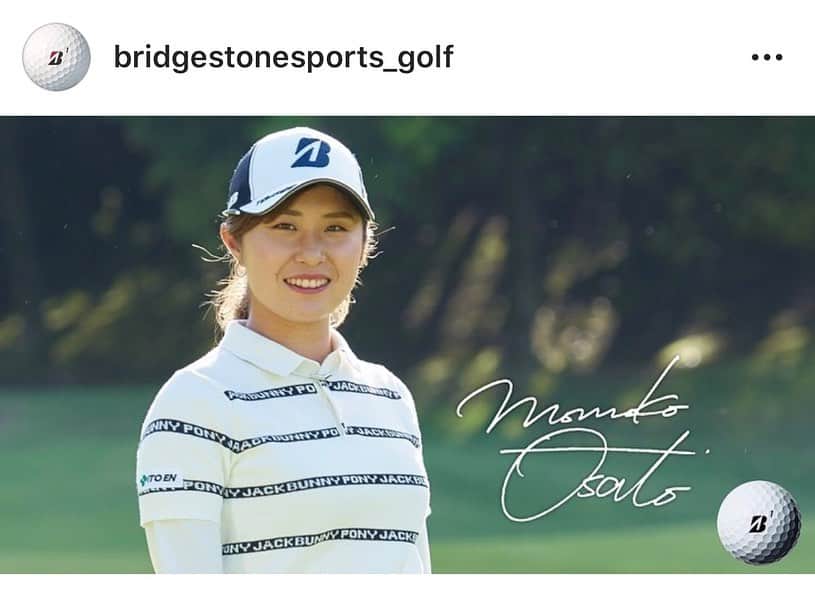 大里桃子さんのインスタグラム写真 - (大里桃子Instagram)「☺︎ @bridgestonesports_golf  で私が家でしているトレーニングを紹介しています！ 是非チェックしてみてください👀」4月15日 19時25分 - chanmomo810