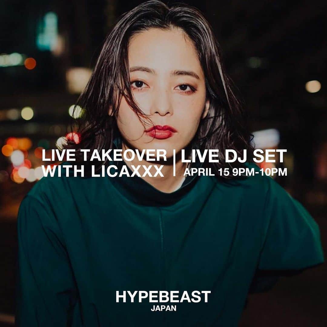 Licaxxxさんのインスタグラム写真 - (LicaxxxInstagram)「今夜21時- @hypebeastjp よりインスタライブにてDJ。週末のRDCとはまた違った感じで、序章のような。届け！Do you wanna dance with me?  #Repost @hypebeastjp  9PM (JST) TONIGHT 🎧 DJ/artist/Tokyo Community Radio host @licaxxx1  is spinning LIVE on @hypebeastjp. Join us for good vibes—we all need it during this time of social isolation. Check our stories to set a reminder. See you there.  今夜4月15日21:00～、DJ/アーティストの Licaxxx が @hypebeastjp のアカウントでDJプレイを生配信。“おうち時間”を最大限に楽しもう。ストーリーズで通知をセット 💿」4月15日 13時05分 - licaxxx1