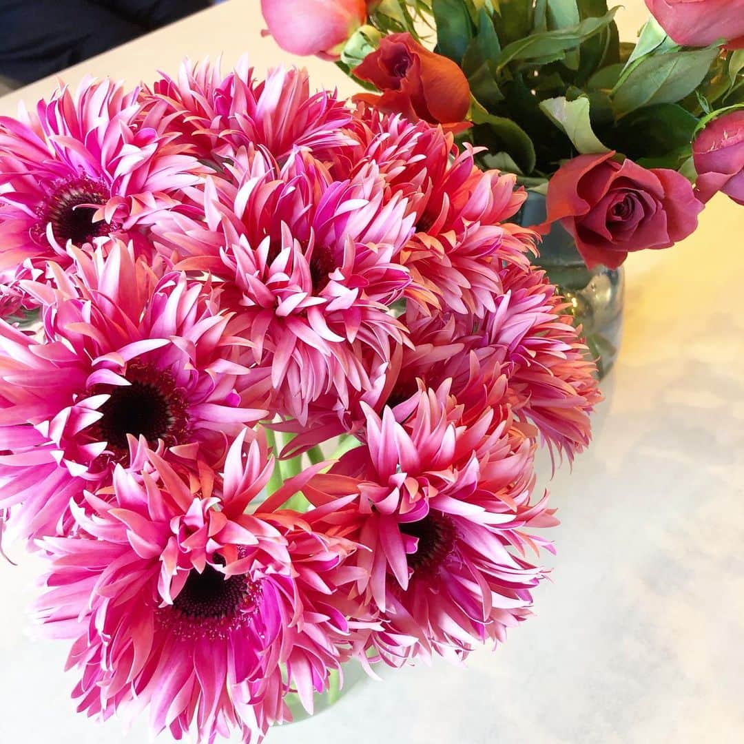 秋定麻紀子のインスタグラム：「花と植物がある生活をおすすめします。」