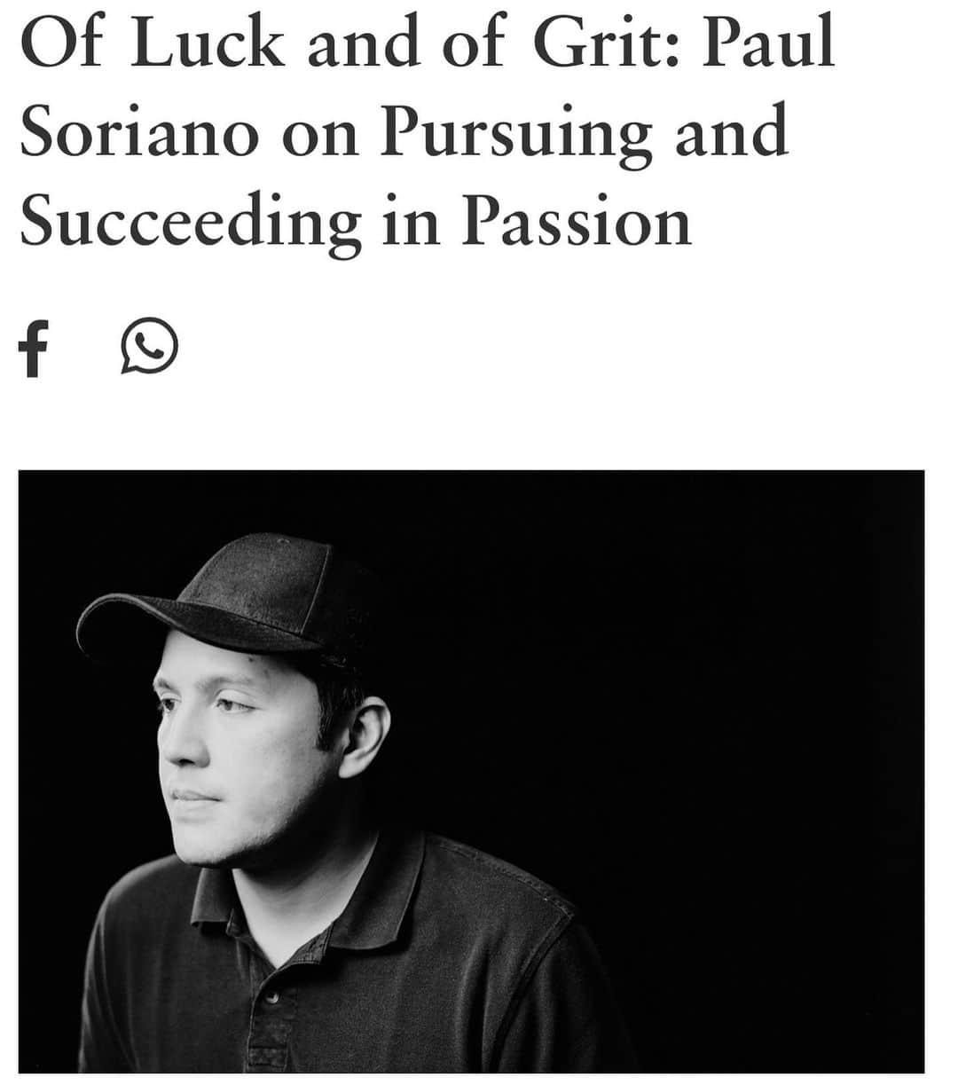 ポール・ソリアーノのインスタグラム：「Thank you Ryanne Co and Philippine Tatler for the feature!! Link in bio」