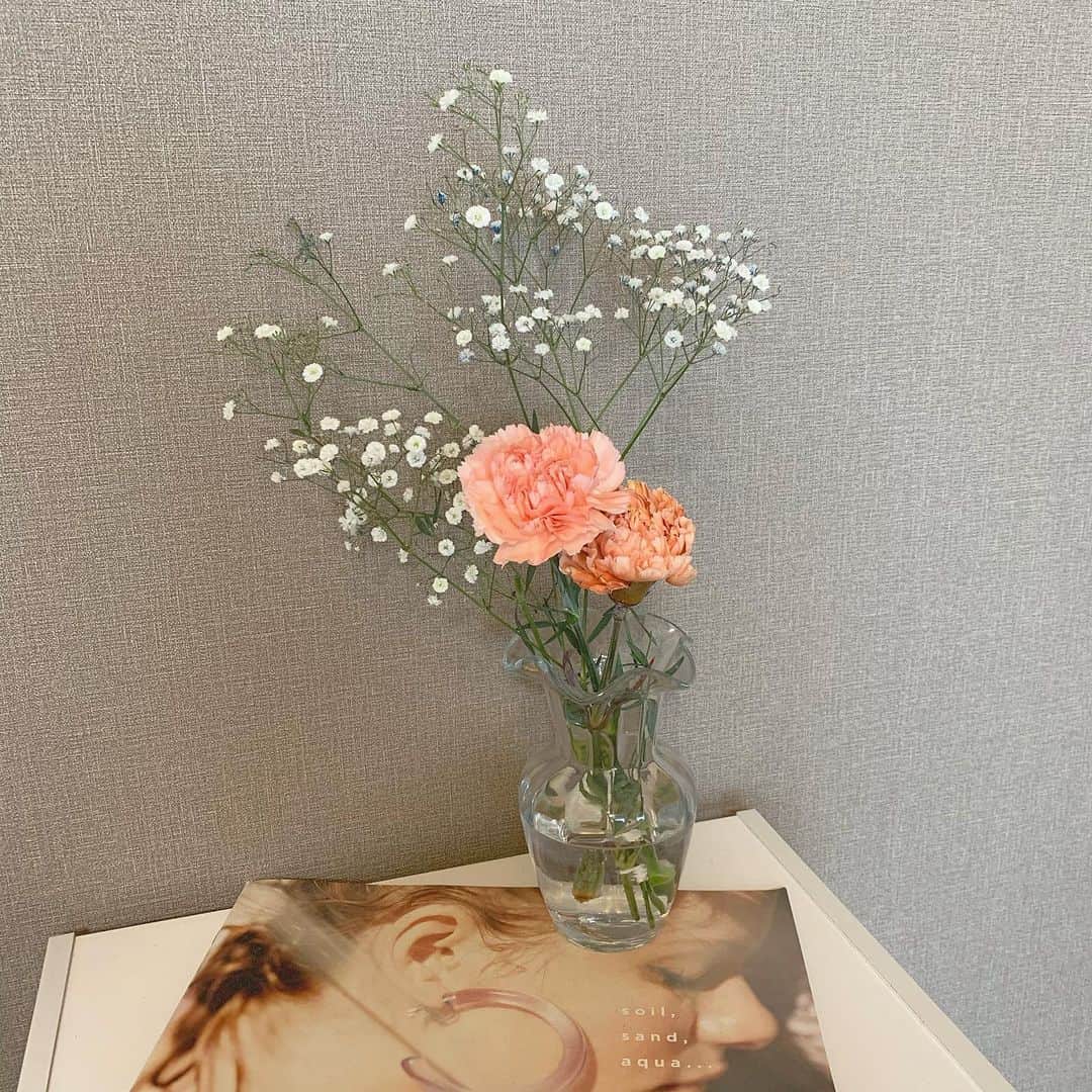 浜崎香帆さんのインスタグラム写真 浜崎香帆instagram 新入部員 かすみ草はのちのちドライフラワーにする予定 最近 お花が大好きなんよ 花 花瓶 かすみそう カーネーション インテリア 4月15日 18時14分 Kaho Hamasaki Tpd
