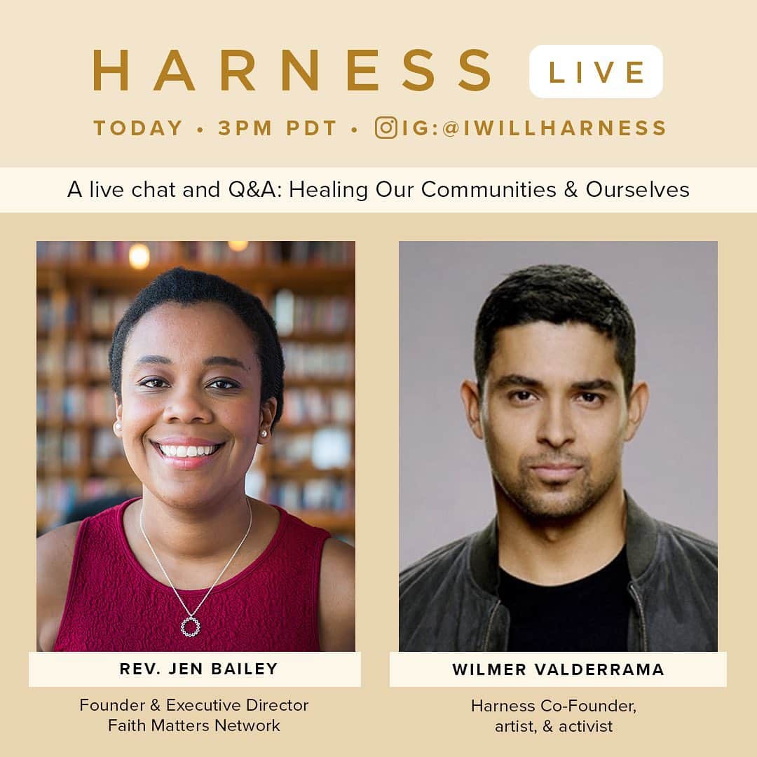 ウィルマー・バルデラマのインスタグラム：「#TODAY I’m will be having an #IGLive chat with my friend @revjenbailey, HERE or on our @iwillharness profile!!! we will have a conversation about our role in this moment, healing and looking ahead.. #IWillHarness #Healing #Community and #faith #StayHome」