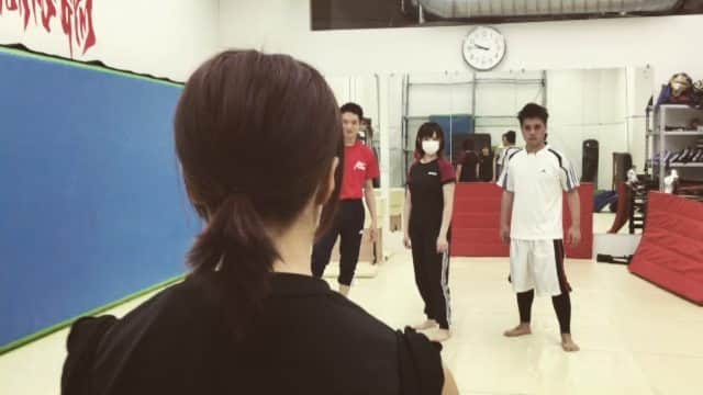 中島翔子のインスタグラム：「ひさびさに3人以上の立ち回りやりました。 #AACSTUNTSGYM  #action」