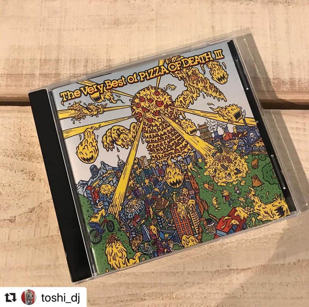 Larry のインスタグラム：「嬉泣！  #Repost @toshi_dj with @make_repost ・・・ 何十年ぶりかな…⁉️CDを買いました💿😊👍グッズ製作を担当しているGARLICBOYS 👌新曲で参加されているぞ‼️」