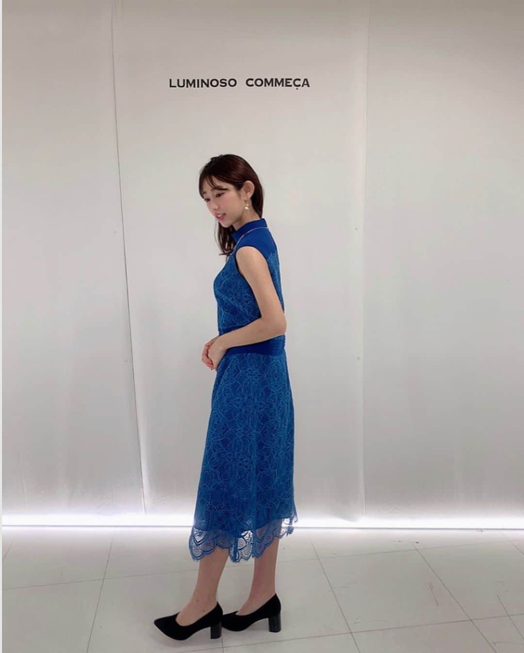 堀江聖夏さんのインスタグラム写真 - (堀江聖夏Instagram)「今日から4月〜🌸﻿ ﻿ 春の季節にぴったりの﻿ LUMINOSO COMMECAのお洋服です！﻿ ﻿ パーカーワンピースも﻿ ブルーで春らしくて可愛い〜💫﻿ ﻿ レースのドレスは﻿ 店頭でも大人気のようです🥺﻿ ﻿(@luminosocommeca_official ) ﻿ ﻿ #ルミノーゾコムサ﻿ #衣装」4月1日 18時13分 - mina_horie