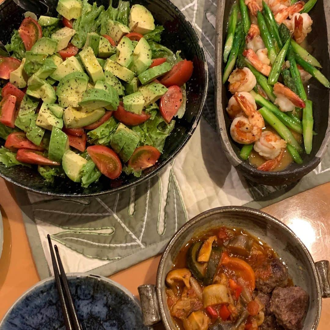 渡辺裕之さんのインスタグラム写真 - (渡辺裕之Instagram)「昨夜の晩飯 ＃愛妻作 ＃家族団欒 ＃免疫力 #酸化ストレス軽減 #愛情 #ポジティブ」4月1日 18時50分 - hiroyuki6267