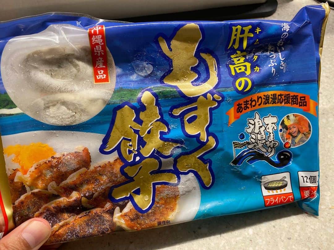 上江洌清作さんのインスタグラム写真 - (上江洌清作Instagram)「拳を忘れるくらい  餃子を欲してました🥟😘🤙🌴w  #もずく餃子  #沖縄県産品  #最近のストック餃子」4月1日 23時12分 - 00800