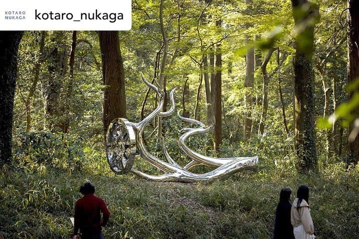 松山智一さんのインスタグラム写真 - (松山智一Instagram)「Repost @kotaro_nukaga  創建100年を祝い、3月20日から明治神宮で開催されている神宮の杜芸術祝祭の野外彫刻展「天空海闊」に、松山智一の立体作品《Wheels of Fortune》が展示されています。﻿ Tomokazu Matsuyama’s sculptural work “Wheels of Fortune” it presented in “Tenkukaikatsu”, an outdoor exhibition hosted by Meiji Shrine as they celebrate 100th anniversary of its establishment.﻿ ﻿ #MeijiShrine #tomokazumatsuyama #meijishrine #meijijingu #sculpture #artcollector #art #artist #松山智一 #明治神宮」4月1日 23時57分 - tomokazumatsuyama