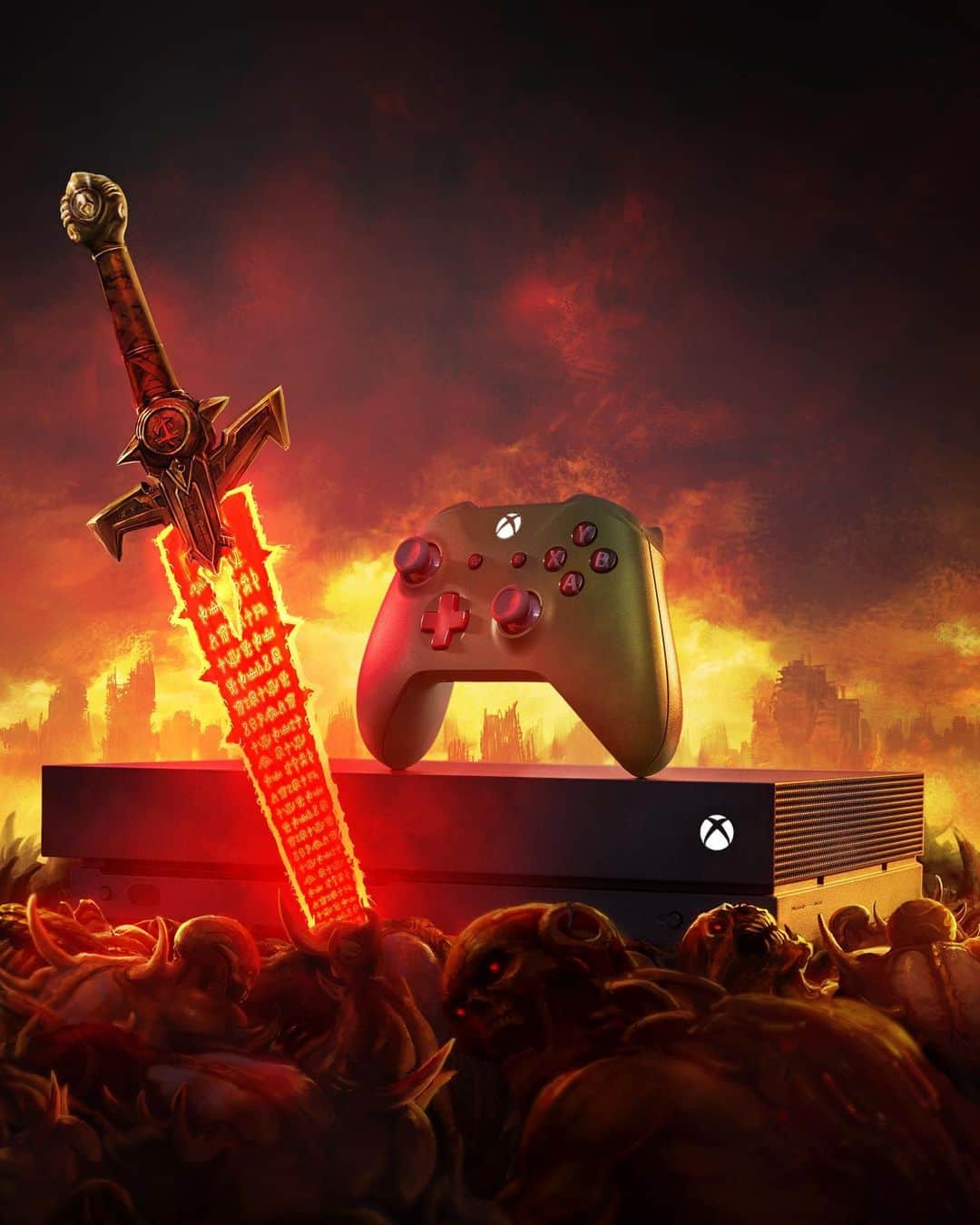 Xboxさんのインスタグラム写真 - (XboxInstagram)「Control your crucible. Unleash your power. #DOOM #XboxDesignLab」4月2日 2時00分 - xbox