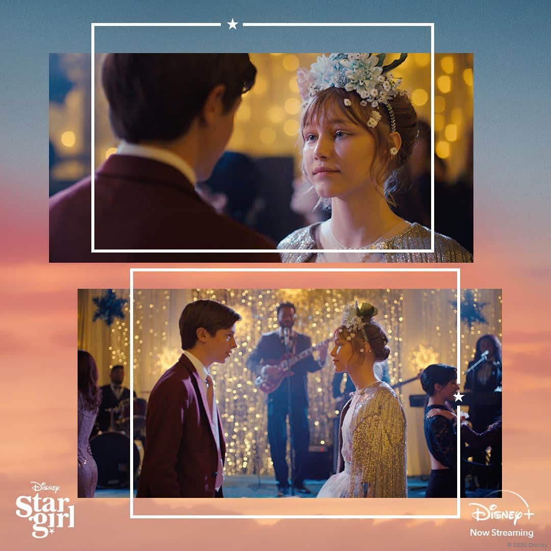 のインスタグラム：「🎶 “Maybe Friday I can get tickets for the dance.” 🌟 @Stargirl is now streaming on #DisneyPlus. #StargirlMovie」