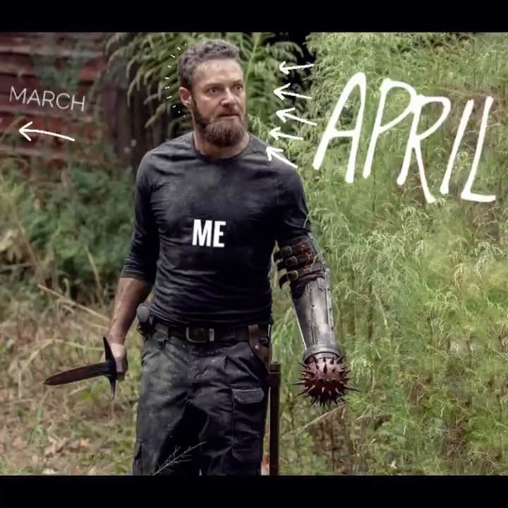 のインスタグラム：「Seriously, April. Don't mess with me.」