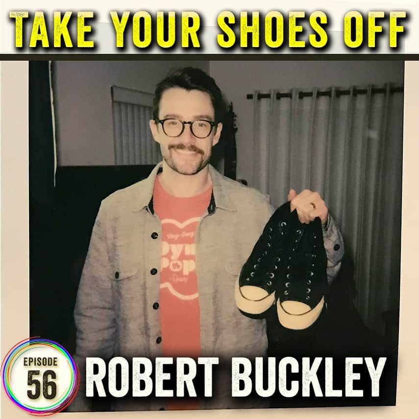 ロバート・バックリーのインスタグラム：「Before the world got turned upside down, I sat down with @rickglassman on his @shoesoffpod and we discussed showbiz, therapy and our bizarre origin story. Check it out!」