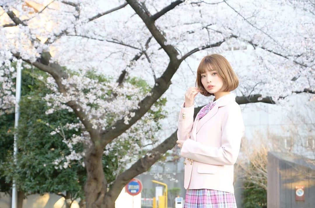 米倉みゆさんのインスタグラム写真 米倉みゆinstagram 桜 制服 韓国制服 韓国ファッション 韓国コスメ 韓国メイク 韓国ヘア 韓国コーデ オルチャン オルチャンファッション オルチャンヘア オルチャンメイク オルチャンコーデ オルチャン