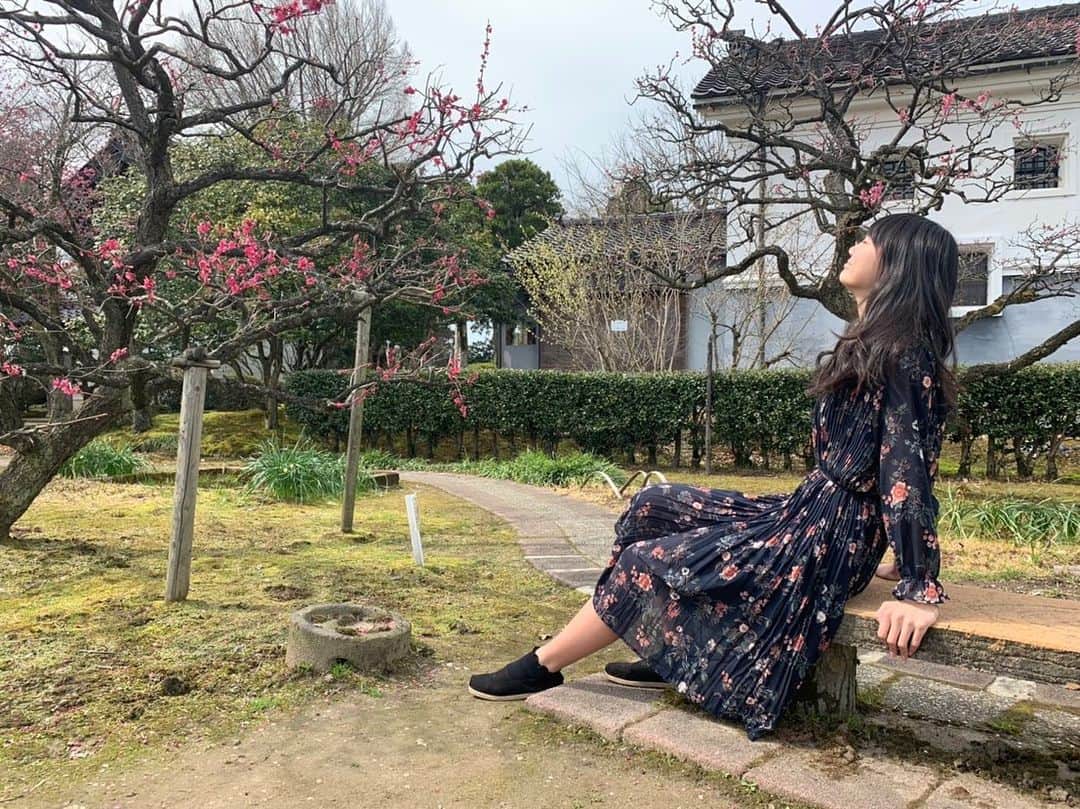 池端美悠さんのインスタグラム写真 - (池端美悠Instagram)「新年度スタート!! 中学校生活もあと1年 春休み中に見に行った梅や桜がキレイでした^^」4月2日 13時26分 - miyu_ikehata