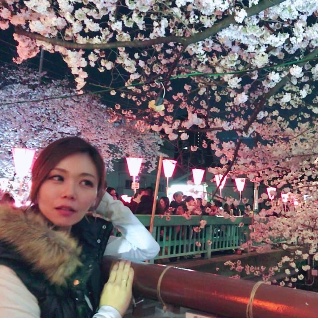 築山可奈さんのインスタグラム写真 - (築山可奈Instagram)「2年前…🌸 花見シリーズwww 2枚目ふて腐れてる😂 なんのポーズやねん🙌w #花見 #目黒川 #夜桜 #ライトアップ #来年は花見したい #instagramjapan #cherryblossom #followｍe」4月3日 0時16分 - kana.tsukiyama