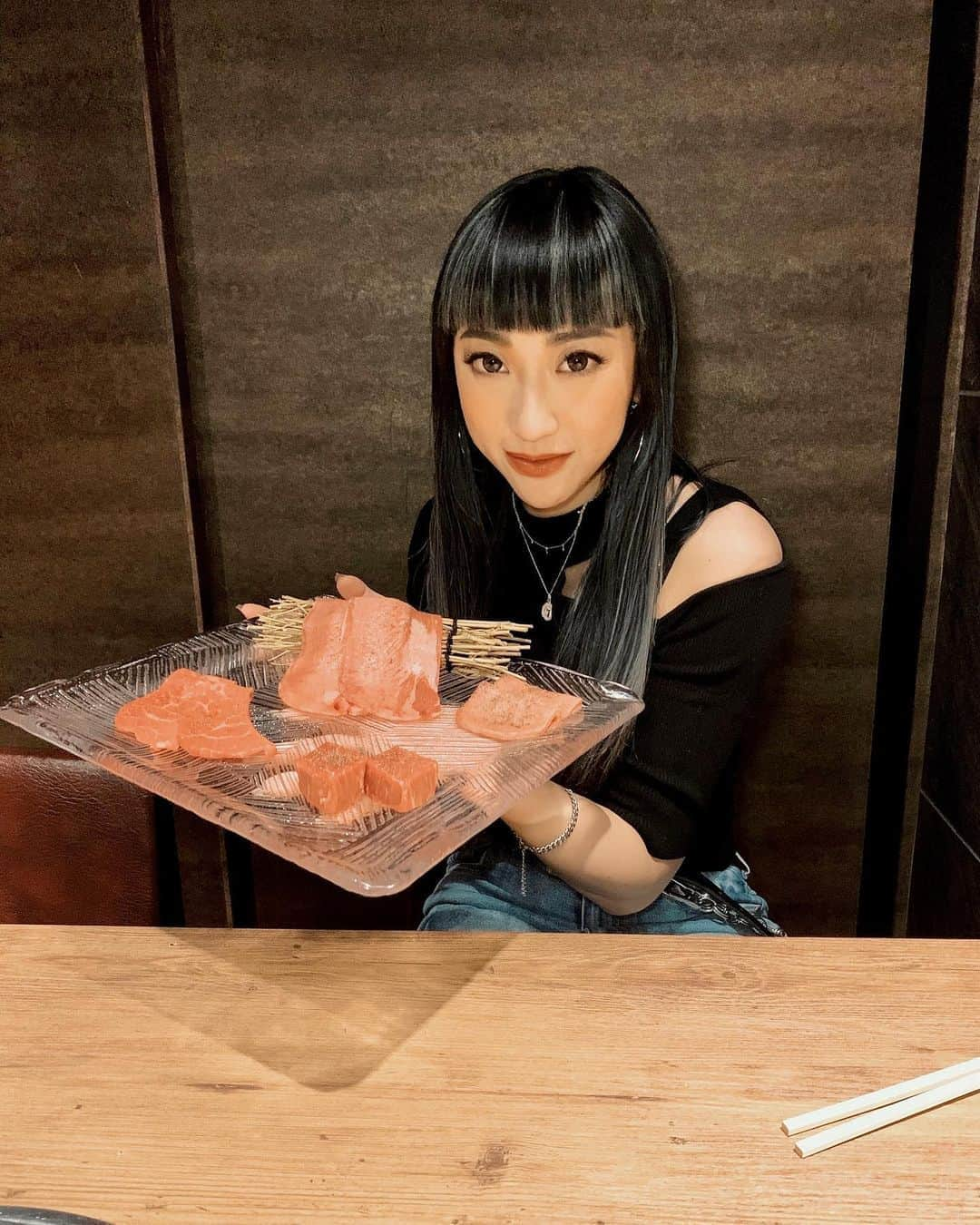 JASMINEさんのインスタグラム写真 - (JASMINEInstagram)「肉愛🥓　@ushimitsu_ebisuhonten」4月2日 15時47分 - jasmilicious