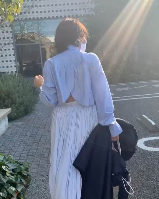 風間ゆみえのインスタグラム：「＊ワンピース　@stylings_official ＊バッグ　@jilsander ＊シューズ　@clergerie  #yumie_k_style」