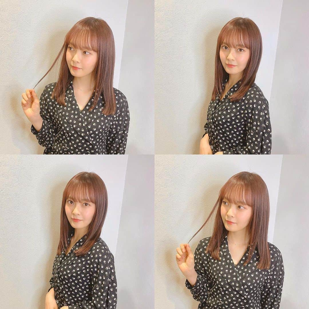 湯本亜美さんのインスタグラム写真 - (湯本亜美Instagram)「ㅤㅤㅤ 最近のヘアカラー事情💇🏻‍♀️ dark pink🍒 @naokinb2  ワンピースは @redyazel」4月2日 20時40分 - amiyumoto_official