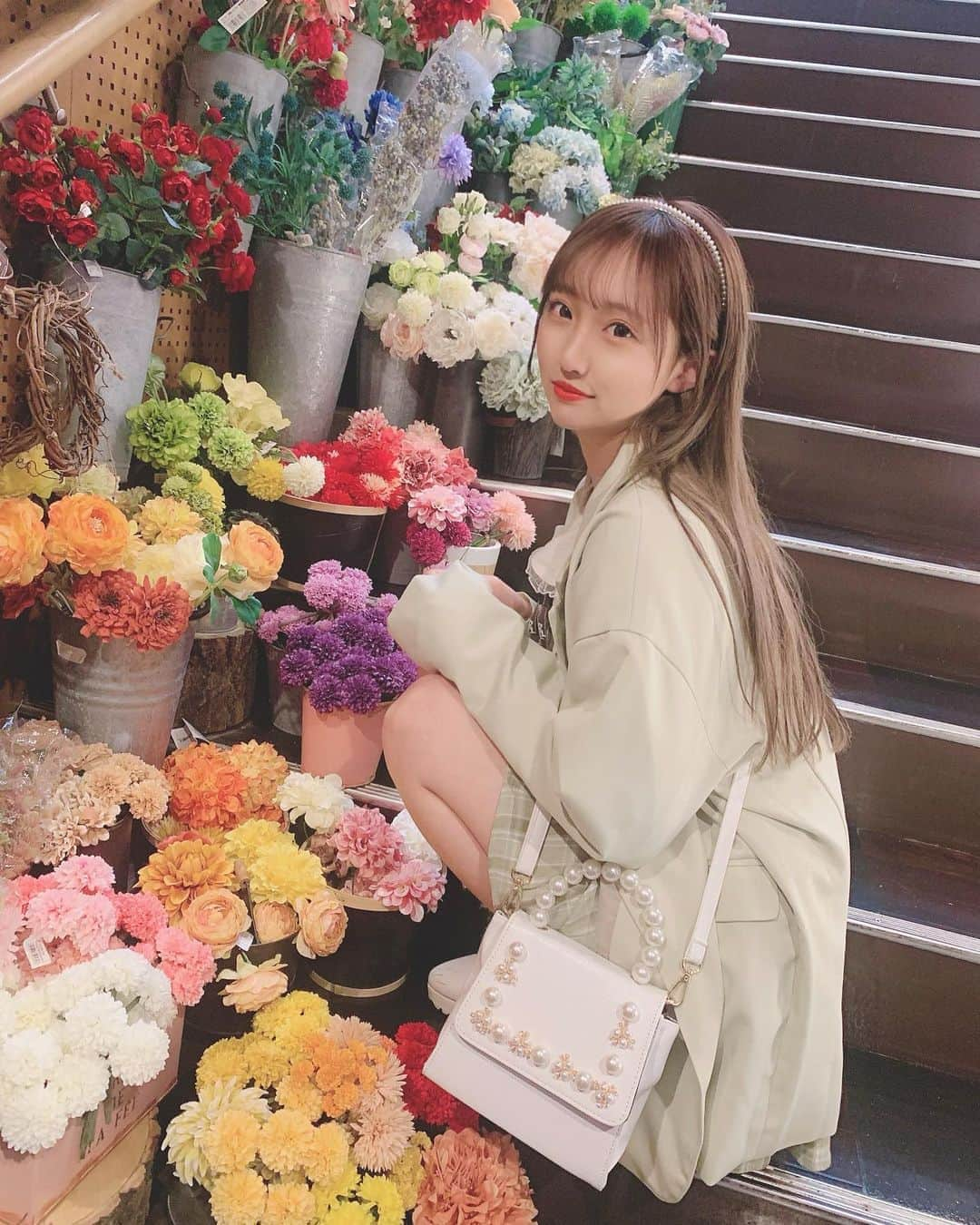 星野麻里愛さんのインスタグラム写真 - (星野麻里愛Instagram)「最近はピスタチオカラーの服集めしてる☺︎ ﻿ ﻿ ﻿ ﻿ ﻿ ﻿ ﻿ ﻿ ﻿ #ピスタチオカラー#ミントカラー #ピスタチオ #セットアップ #ピスタチオカラーコーデ  #ケーキ#おしゃれカフェ #おしゃカフェ#ストレートヘア #天白区カフェ#天白 #天白区ランチ #天白区グルメ #天白区#天白カフェ#名古屋カフェ #名古屋ランチ #カトニー本店#カトニー#cottony ﻿  #お花かわいい#お花畑#インスタ映えスポット」4月2日 21時02分 - maria.pink28