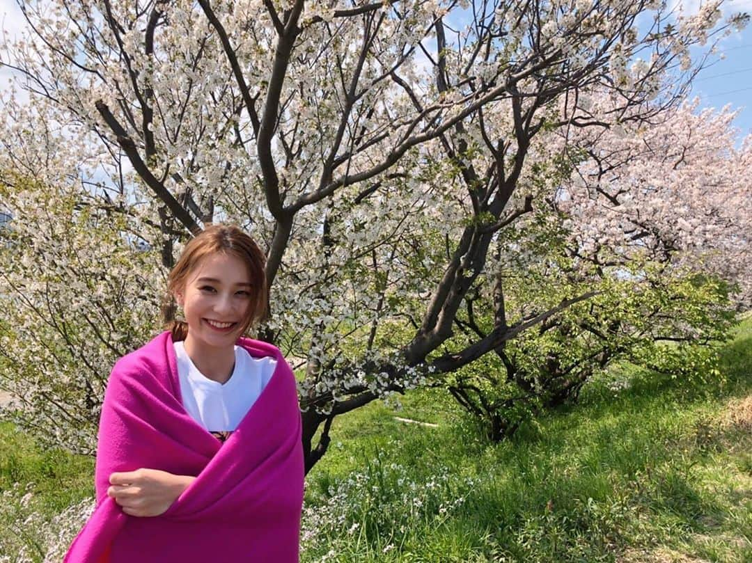 丹羽仁希さんのインスタグラム写真 - (丹羽仁希Instagram)「撮影中に桜を見つけました🌸 外出できない時期なのでお裾分け🙌 #今日は初めて1人で50体着ました笑」4月2日 22時10分 - __niki22