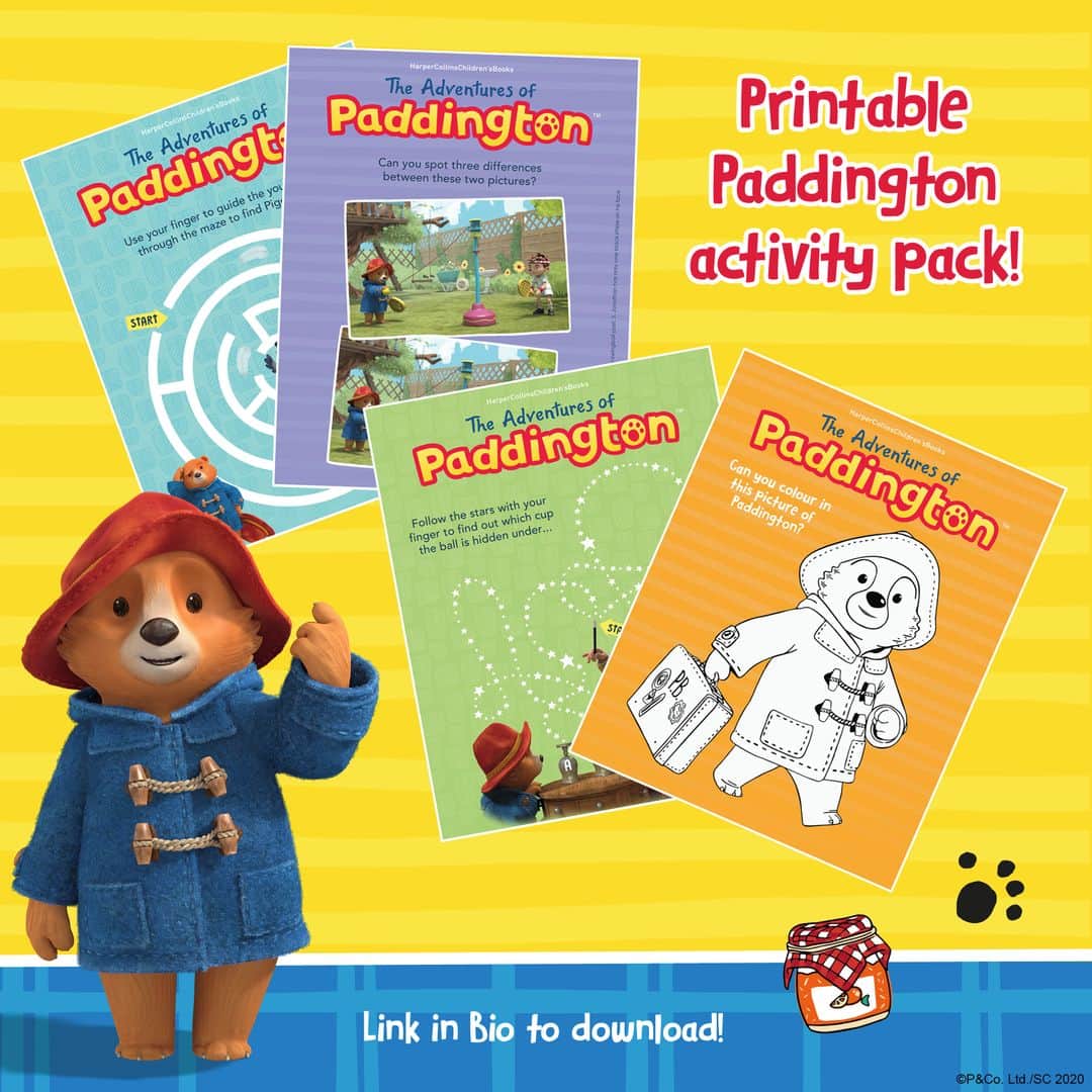 Paddington Bearさんのインスタグラム写真 - (Paddington BearInstagram)「#PawsWithPaddington  This week, young and old, grab your crayons and get creative with our latest activity pack.  Inspired by the new Paddington TV series on @nickjr.uk  Screenshot and edit this activity pack in our stories or head to our Facebook page to print, link in bio.」4月2日 23時00分 - paddingtonbear