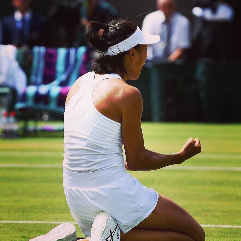 ジャン・シューアイのインスタグラム：「‪We will miss the lawn ！‬ @wimbledon」