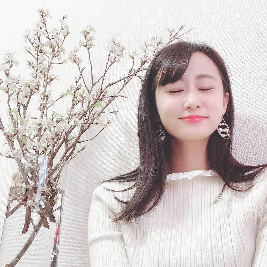 筒井萌子のインスタグラム：「* お家でお花見🌸 だいぶ葉桜になってきたよ〜🐶 来年は桜の下で笑顔がいっぱい溢れる春が訪れますように。。。 ・ ・ #筒井萌子 #女優 #actress #モデル #model #岡山  #shooting #instagood #instalike #converse #撮影 #followme #instalike #ゴルフ #ゴルフ女子 #ゴルフコーデ #골프 #좋아요반사 #좋아요그램 #좋아요환영 #데일리그램 #패션 #오오티디 #카페」