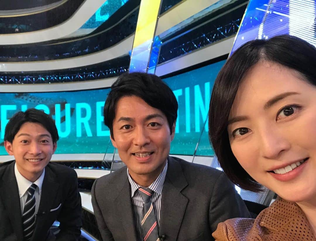 八木沼純子さんのインスタグラム写真 - (八木沼純子Instagram)「今夜11時からBSフジにてフィギュアスケートTV放送となります⛸⛸💨✨ どうぞ宜しくお願いいたします。 ・ ・ #フィギュアスケート  #フィギュアスケートtv  #西岡孝洋 アナウンサー #上中勇樹 アナウンサー #bsフジ  #フジテレビ  #台場」4月3日 18時52分 - junko_yaginuma