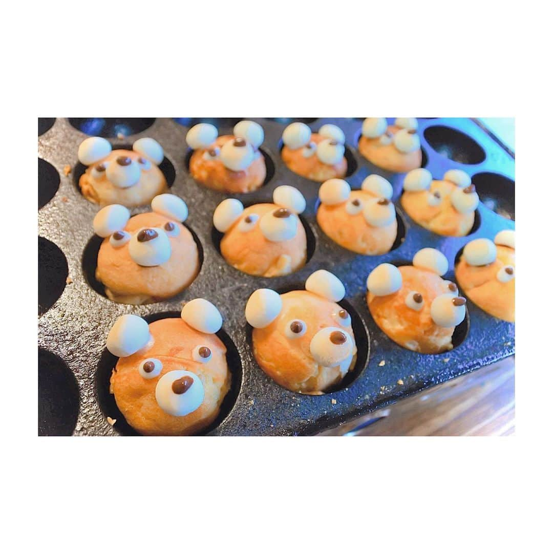 坂元葉月さんのインスタグラム写真 - (坂元葉月Instagram)「﻿ ﻿ ﻿ ﻿ Baby castella "bear" 🧸🍼﻿ ﻿ ﻿ ﻿ ﻿ #料理 #手作り #手作りお菓子﻿ #手作りスイーツ #クッキング﻿ #たこ焼き機 #くま #スイーツ﻿ #手作りおやつ #簡単手作り﻿」4月3日 19時02分 - wasuta_hazuki_sakamoto