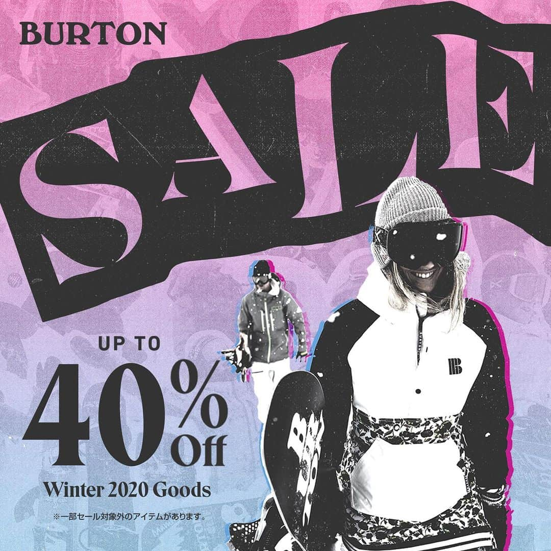 Burton Japanさんのインスタグラム写真 - (Burton JapanInstagram)「【Winter 2020スノーボードグッズ - 最大40%オフセール開催中！】BurtonストアとBurton.comでは、ただ今Winter 2020アイテムのセールを開催中！ 人気スノーボードジャケット&パンツから定番スノーボードまで、最大40%オフでお求めいただけます。来シーズンたくさんの雪が降ることを願いつつ、今から準備しておきましょう！ ※一部セール対象外のアイテムがあります。 - ■期間 2020年4月3日(金)～ - ■対象店舗 Burton Flagship Tokyo、Burton Flagship Nagano、Burton Flagship Osaka、Burton Store Nagoya、Burton Outlet Yokohama、Burton Outlet Karuizawa、Burton.com ※週末の営業については、各店舗へお問合せください。 #Winter2020Burton #BurtonTokyo #BurtonNagano #BurtonOsaka #BurtonNagoya #BurtonOutletYokohama #BurtonOutletKaruizawa」4月3日 10時22分 - burtonjapan