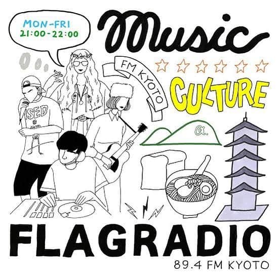 川辺ヒロシのインスタグラム：「本日オンエアスタートです！ @STATION FM京都 偶数月金曜21時〜FLAG RADIOはTOKYO No.1 SOUL SETが担当します！ よろしくです！」