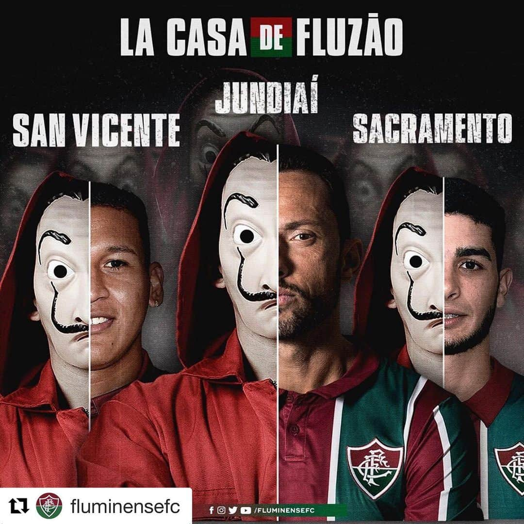 ネネさんのインスタグラム写真 - (ネネInstagram)「Aí, @netflixbrasil! #LaCasaDePapel é muito legal, mas eu queria estar maratonando mesmo é #LaCasaDeFluzão! 😂 #TricolorEmTodaCasa Jundiaí na Veia 🤪🔥」4月4日 4時43分 - nene