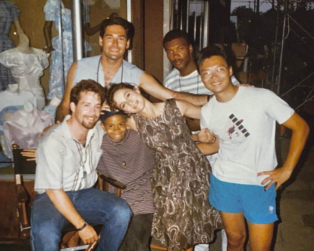 ユージン・バードのインスタグラム：「#FBF to when times were different and hugging people you enjoyed was a thing. Shot from when I was 12 and worked with #JenniferGrey and #TomHulce on #MurderInMississippi. Wonderful actors who were very giving. Also shout out to @blairunderwood_official who was the lead with them and I played his baby brother. He was great per usual. Be safe everyone and take care of each other out there. #stayhome」