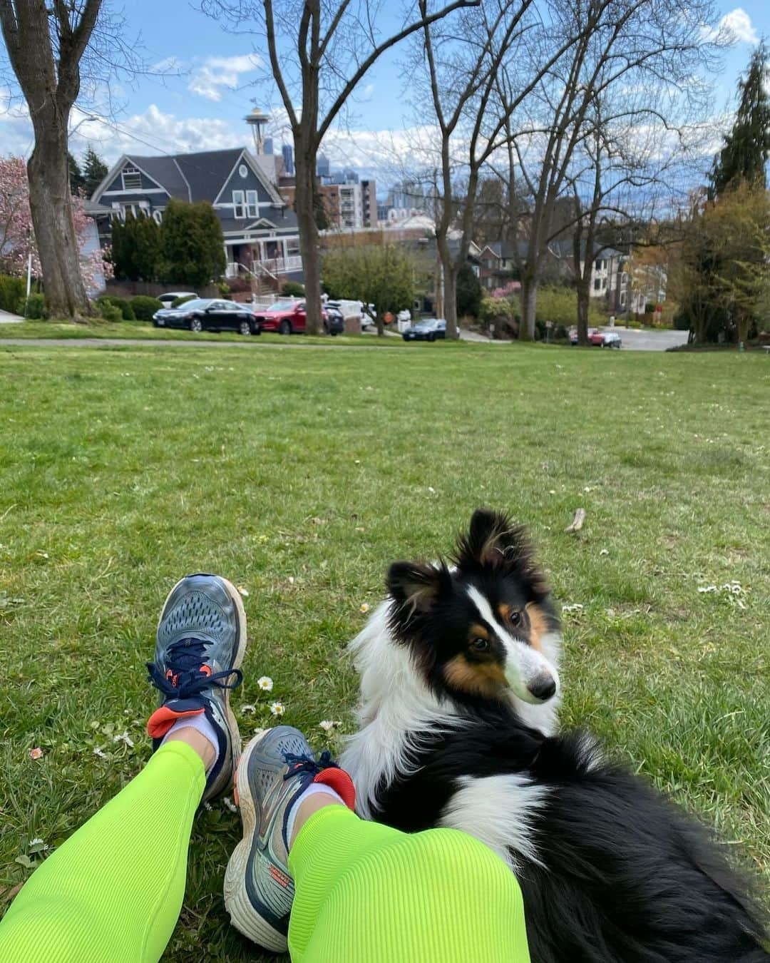 Monica Churchさんのインスタグラム写真 - (Monica ChurchInstagram)「Spring time with my boy 🐾🌼」4月4日 5時27分 - monicachurch