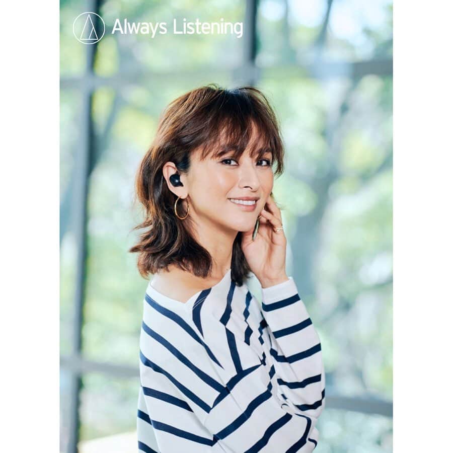 朝倉 豊のインスタグラム：「【Always Listening「クリス-ウェブ佳子の官能的なプレイリストを公開！音楽と共に歩んできた半生】 @audiotechnicajp  @tokyodame  hairmake: @masaakifukugawa #mywork ※詳細は“Always Listening”で検索」