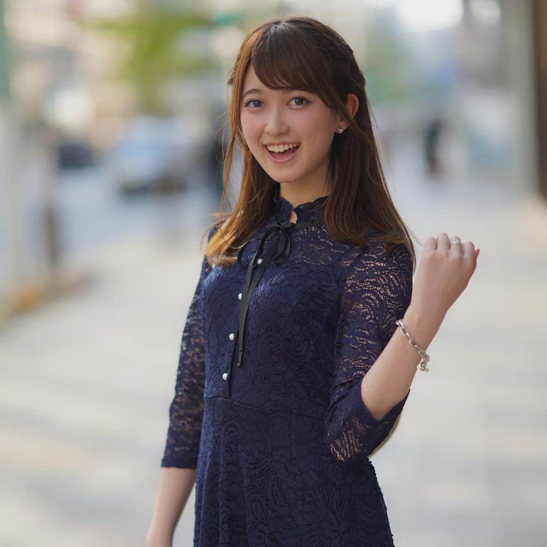 佐々木舞音のインスタグラム：「👗✨ 少し前にいただいた#toccocloset のワンピースです❣️ . 全体的にレースになっていてとっても可愛い🌸 . #ワンピース　#tocco」