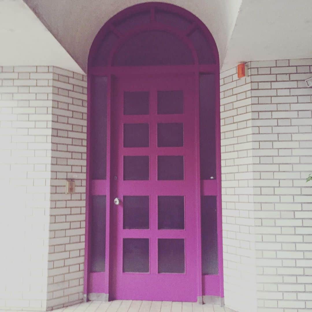 HARUKO（真木明子）さんのインスタグラム写真 - (HARUKO（真木明子）Instagram)「玄関を紫に塗ったら. 占い師に. あなた紫に玄関塗ったでしょ。. . 紫は神様の色よって笑われた。 #前の家#どこでもドア」4月4日 14時43分 - haruko227