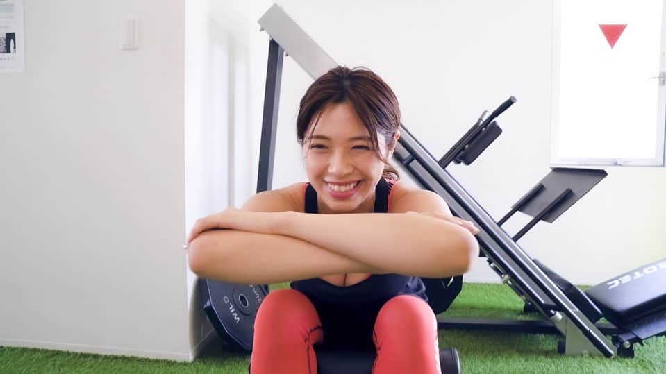 わちみなみのインスタグラム：「またまたYouTube更新したよ😊﻿ 登録してください🌸﻿ ﻿ 今回も エステフィット自由が丘で﻿ 同じ事務所の松下▽くんにみてもらいました！ ﻿ 前回の動画の後編ですよ。 ﻿ #﻿トレーニング動画 #﻿お家でやってみてね #YouTube﻿ #わちみなみ﻿ #トレーニング」