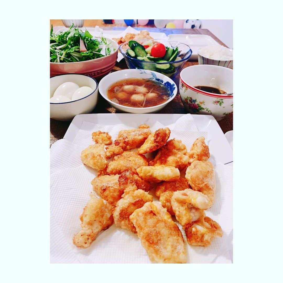 若林翔子さんのインスタグラム写真 - (若林翔子Instagram)「. . 晩ごはーーん！  #チキン南蛮　#手作り　#タルタル」4月4日 21時44分 - shokowakabayashi1685