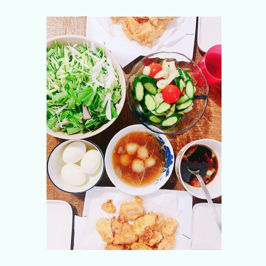 若林翔子さんのインスタグラム写真 - (若林翔子Instagram)「. . 晩ごはーーん！  #チキン南蛮　#手作り　#タルタル」4月4日 21時44分 - shokowakabayashi1685