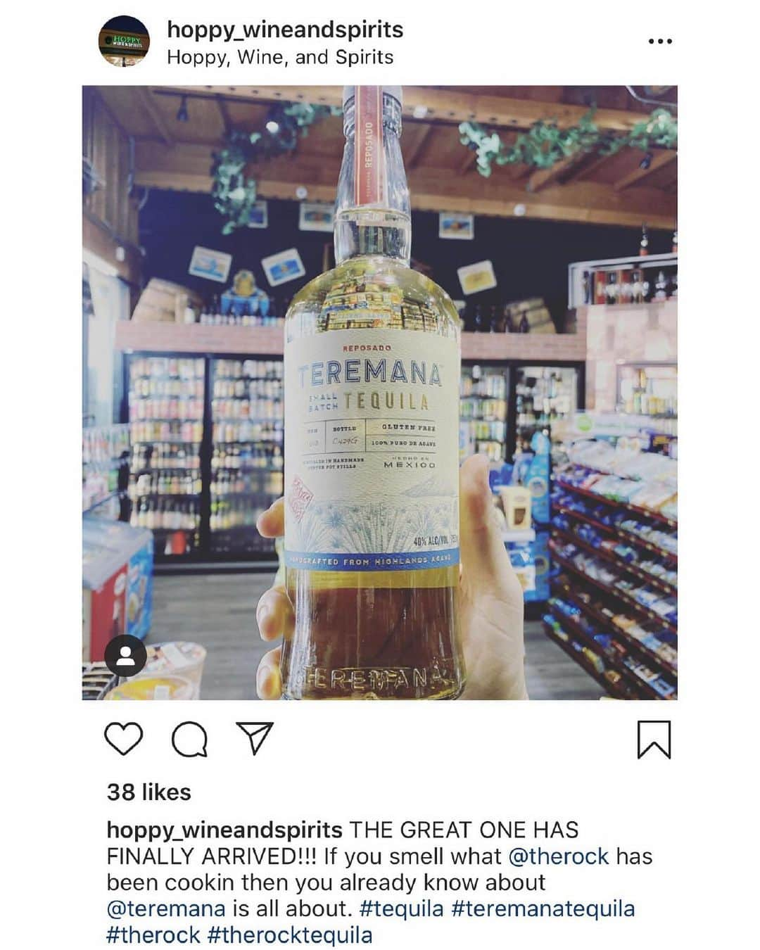 ドウェイン・ジョンソンさんのインスタグラム写真 - (ドウェイン・ジョンソンInstagram)「Mahalo to all the liquor store owners across the country for your support of @teremana Tequila, I can’t tell you how incredible your shout outs are to see 🙏🏾🥃 Most importantly, thank you for taking care of the people and bringing everyone a little joy to get thru these tough times.  Stay healthy, my friends.  #ManaOhana 🥃」4月5日 2時52分 - therock