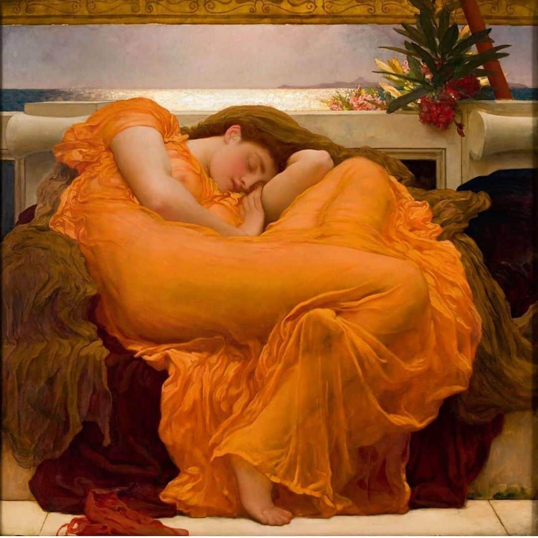 バンクスさんのインスタグラム写真 - (バンクスInstagram)「I was up till 5am last night making music.  Frederic Leighton. Flaming June. 1895」4月5日 4時44分 - hernameisbanks